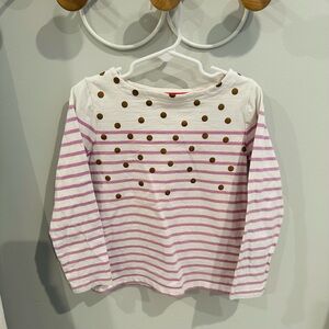 Size 5-6y | Boden Shirt w/gold foil dots